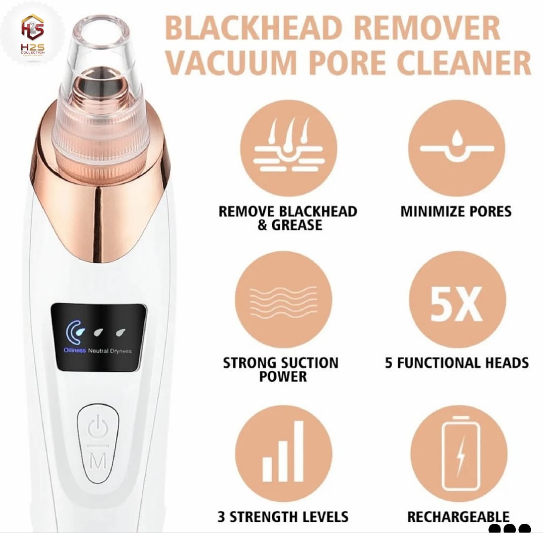 MULTIFUNCTIONAL BLACK-HEADS VACUUM PORE CLEANING INSTRUMENT FOR MEN AND WOMEN